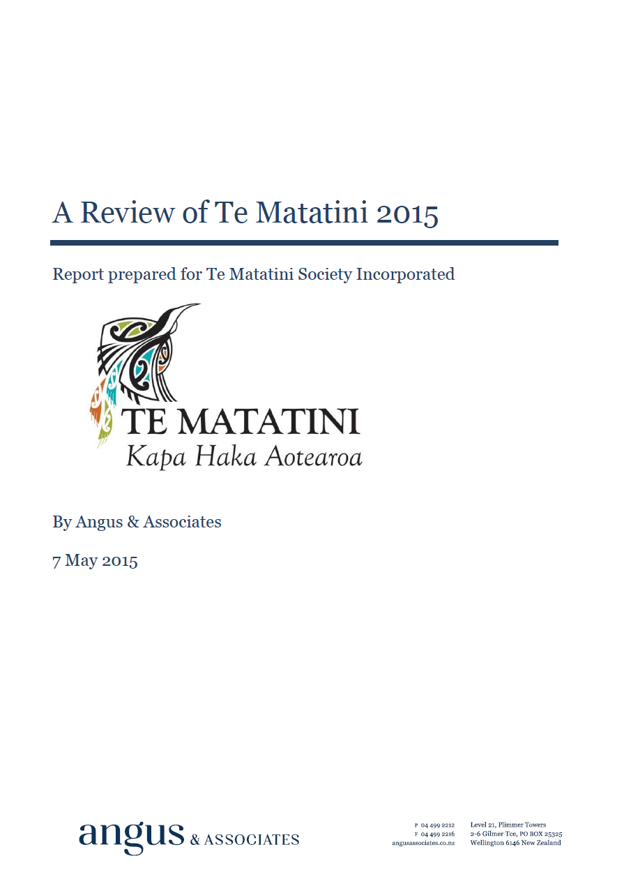 2015 Te Matatini Otautahi Review