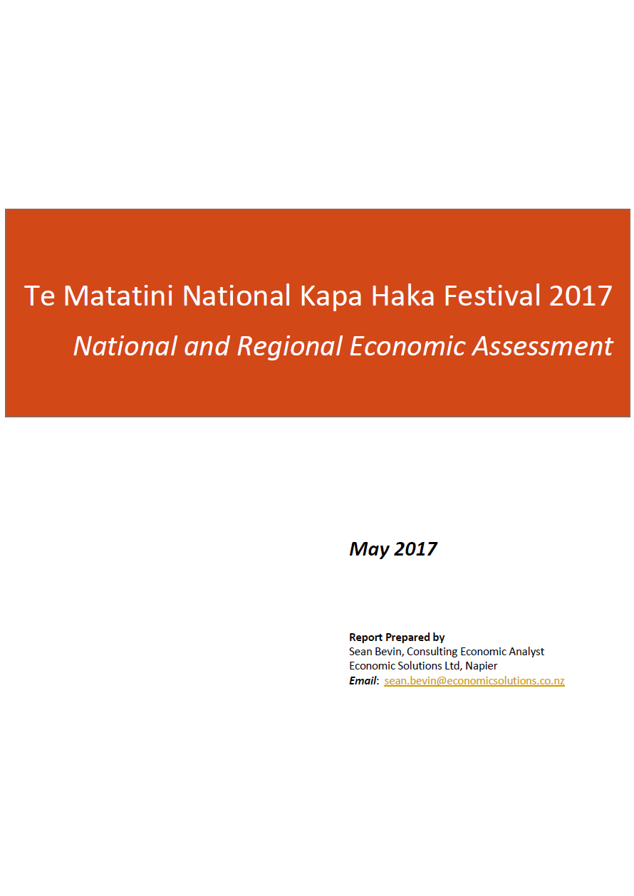 2017 Economic Impact Assessment Te Matatini