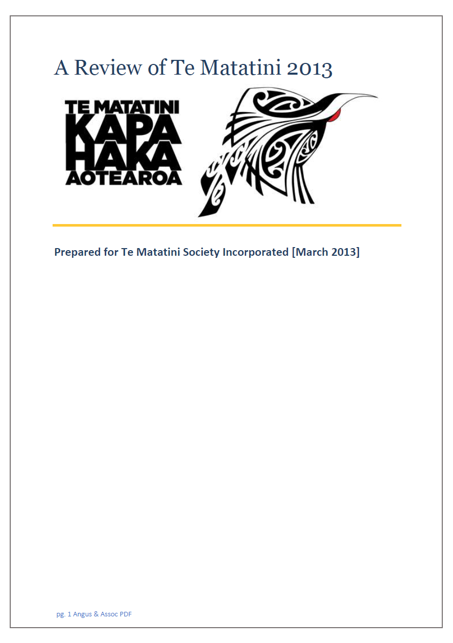 2013 Te Matatini Rotorua Review